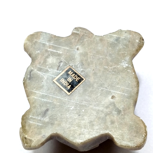 Soap Stone Hand Carved Turtle with Turtle Interior - Picture 4 of 12